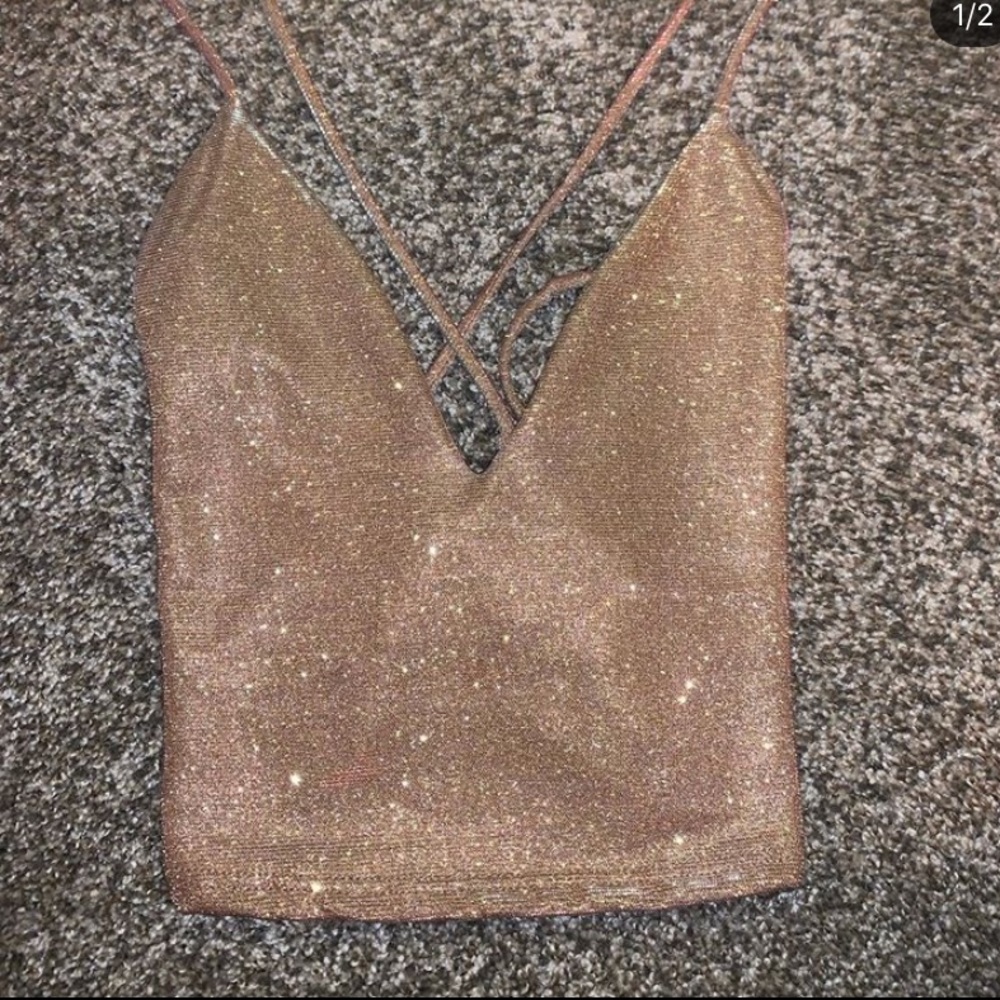 Glittery crop top